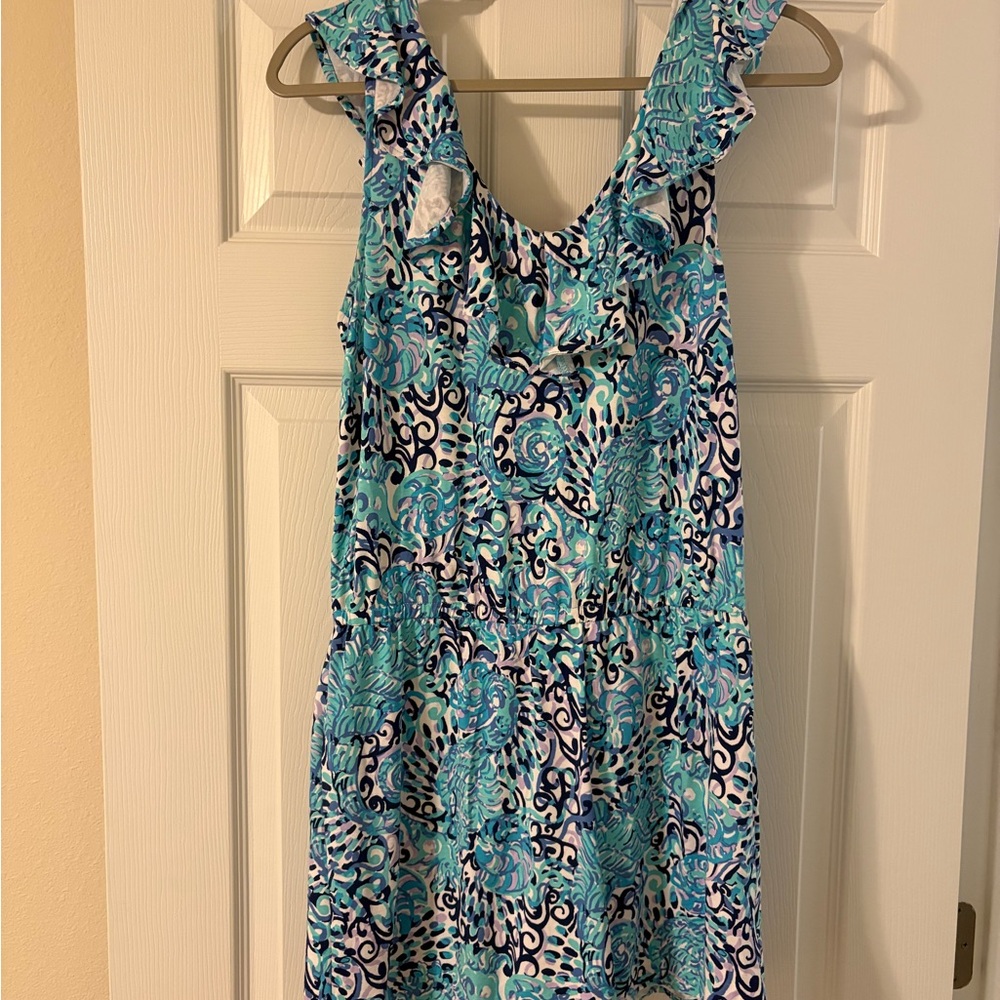 Lilly Pulitzer Blue and White Romper